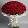 Букет 101 Красная роза Блэк Мэджик в Большой Ирбе