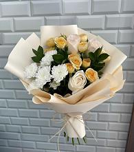 Букет цветов из:  Розы и Хризантемы в Большой Ирбе