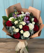Букет цветов из:  Розы и Альстромерии в Большой Ирбе