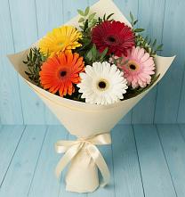Букет цветов из:  Герберы в Большой Ирбе