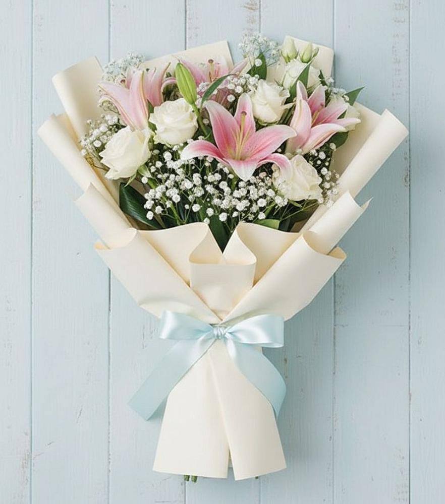 Букет цветов из: Лилии в Большой Ирбе