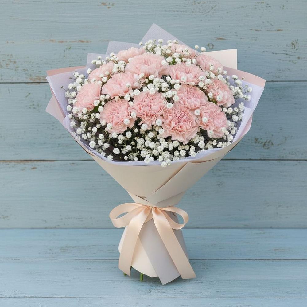 Букет цветов из: Гвоздики в Большой Ирбе