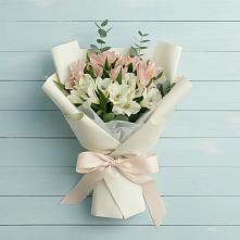 Букет цветов из:  Альстромерии в Большой Ирбе
