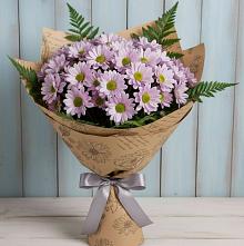 Букет цветов из:  Хризантемы #REPLACE_PRED# Большой Ирбе