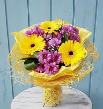 Букет цветов из:  Хризантемы и Герберы в Большой Ирбе