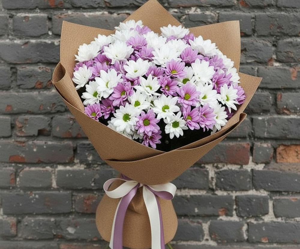 Букет цветов из: Хризантемы в Большой Ирбе