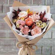 Букет цветов из:  Гвоздики, Хризантемы и Розы #REPLACE_PRED# Большой Ирбе