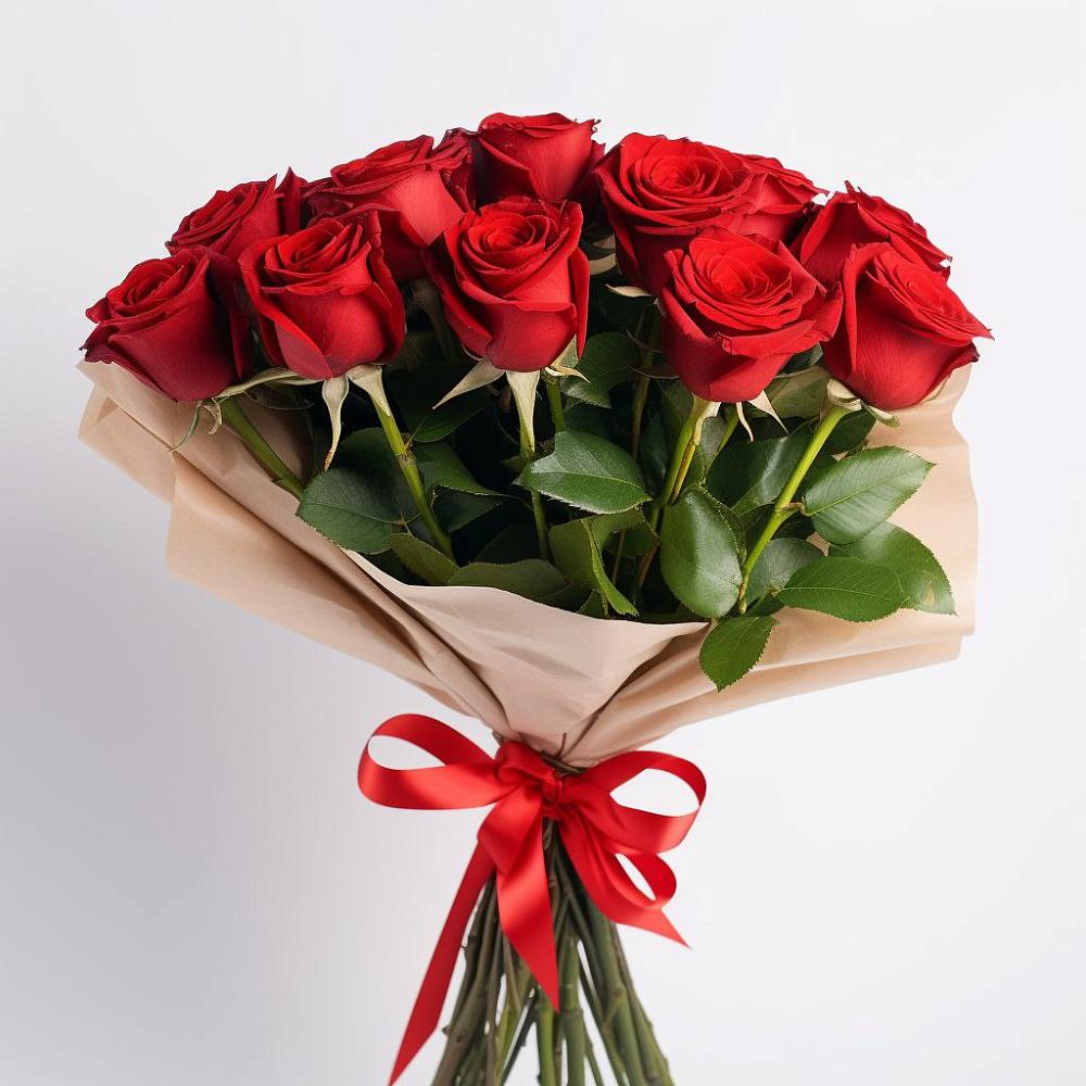 Букет 11 Красных роз Эдлесс Лав в Большой Ирбе